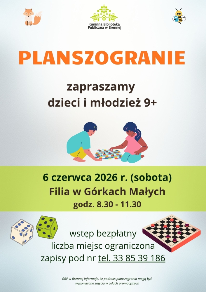Planszogranie w Filii w Górkach Małych - 6 czerwca
